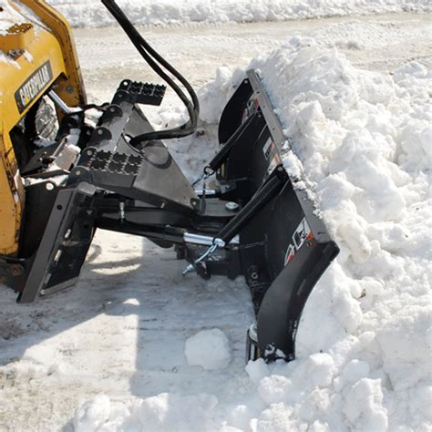 skid steer quick attach plate snow blade|skid steer snow pusher attachment.